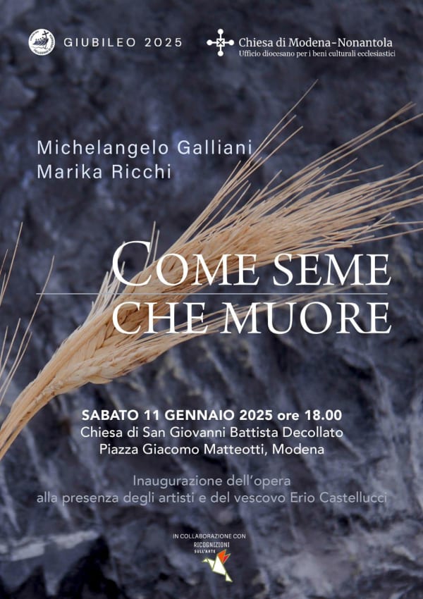 Come seme che muore, Vernissage locandina