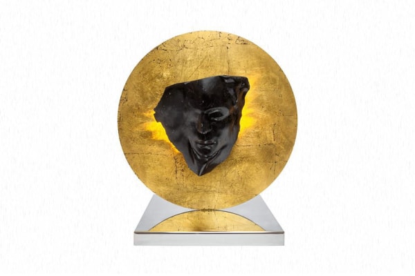 Michelangelo Galliani ICONS FIRE 2019 Marquina black marble steel brass and stainless stee l50 x 50 x 32 cm 19.65...
