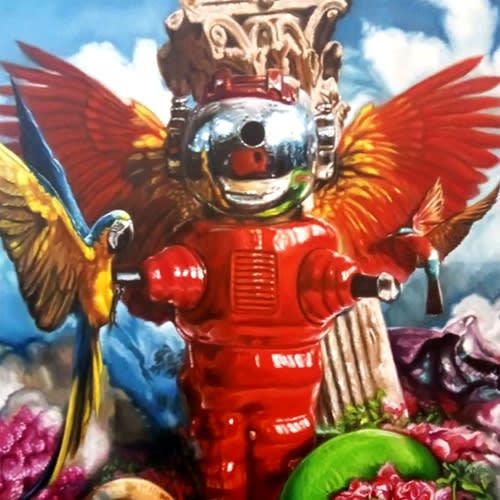Cristián Meza, Beyond life, oil on canvas, 2022, 80 x 100 cm Winner of special prize Artist in Gallery, 17th edition