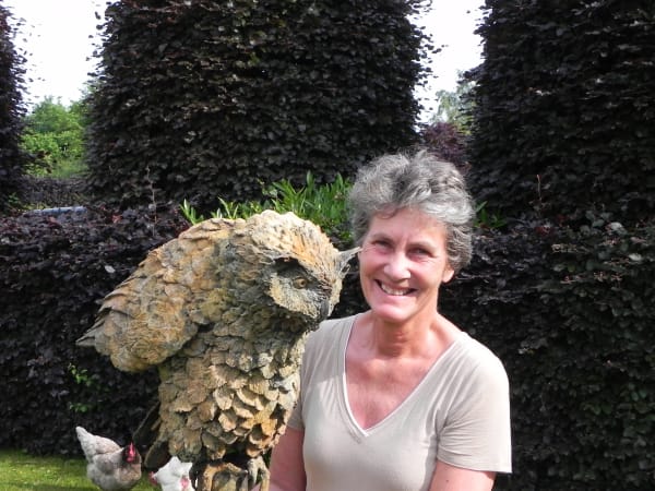 marie thys, thys, artist, sculptor, belgian artist, art thema, art thema gallery, arles, camargue, south of france, animal sculptures, bronze sculptures, birds, sheeps, owl, rabbit