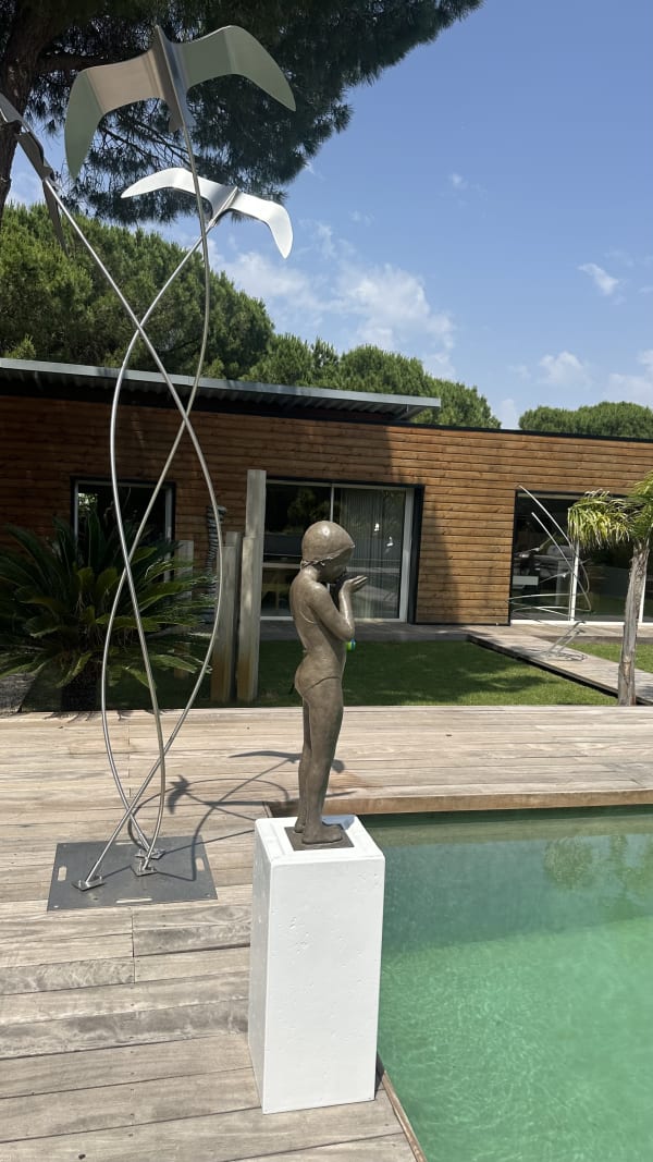 "Plongeuse" in Jardin des sculptures, Aigues Mortes