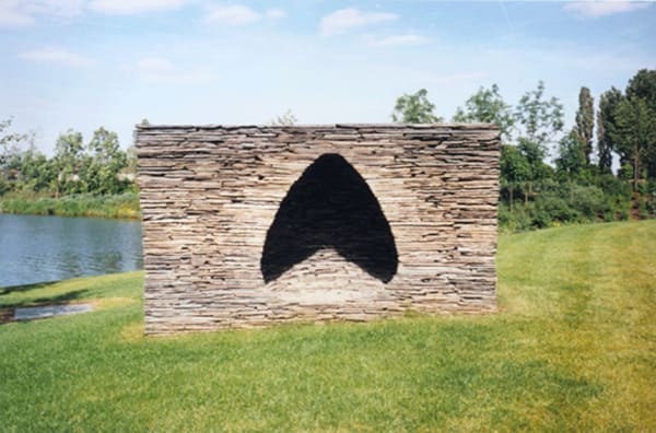ANDY GOLDSWORTHY: SLATE CAIRN AND CHAMBER BRITISH AIRWAYS: 1998