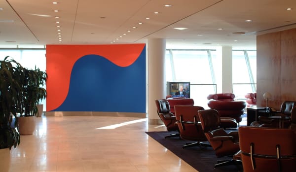 SOL LEWITT: WALL DRAWINGS NO. 892 & 893 BRITISH AIRWAYS CONCORD LOUNGE, JFK, NY, 1998-1999
