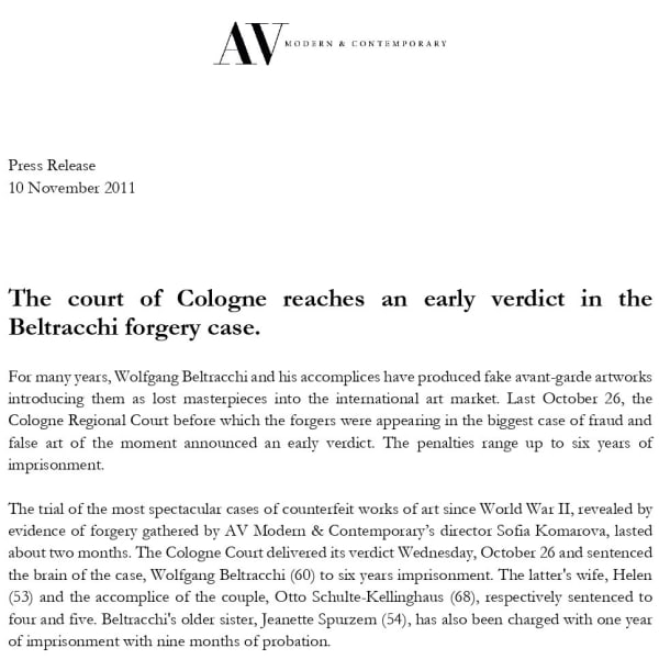 The court of Cologne reaches an early verdict