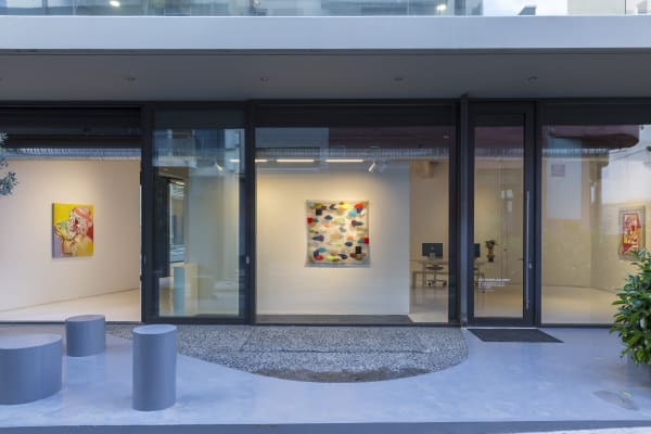 Installation view ‘Histonas (Room of Webs)’ by Iliodora Margellos at Dio Horia Gallery in Athens. Courtesy of the artist and Dio Horia Gallery.