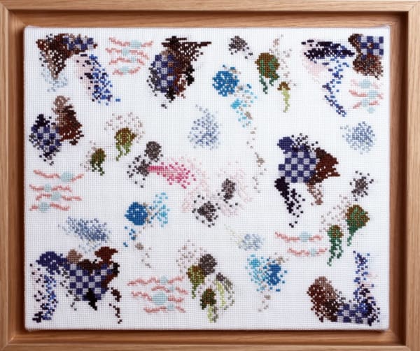 Iliodora Margellos, “Skinny Deep“, 2019, embroidered | © Philippos Tsangrides Panagopoulos Collection