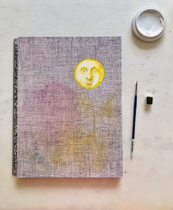 Paolo Colombo, Luna Piccola (2021) Watercolor on Arches paper, 31 x 23 cm