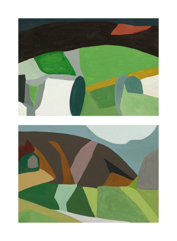 Lynne Flemons, Walk to Ballycastle Beach I + II, 2016