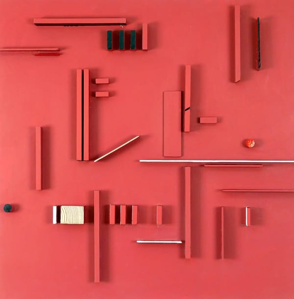 Edward Hutchison From Epping Forest, 2024 relief construction painted plywood, softwood and aluminium £750