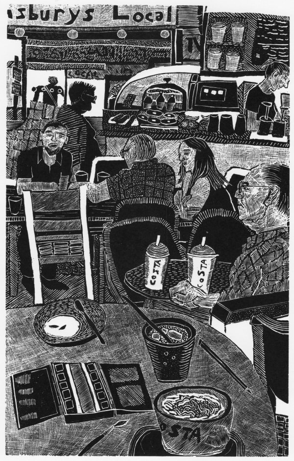 Sally Hands Flat White at Costa