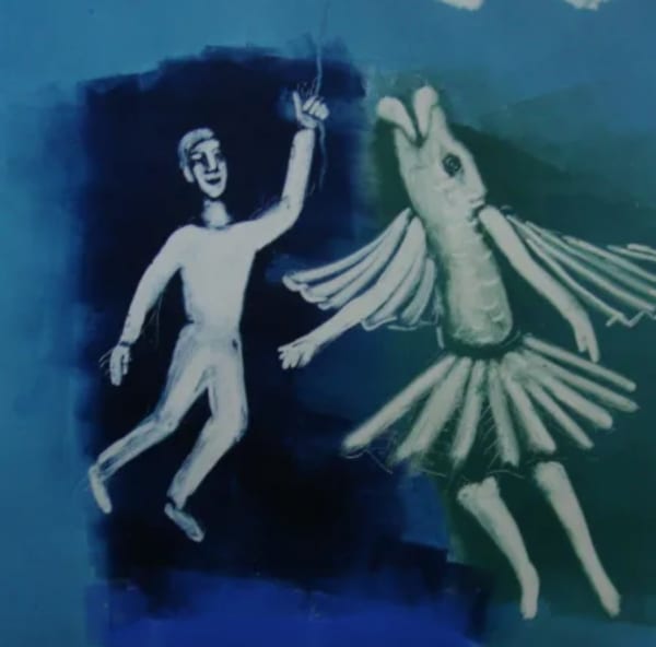 Linda Landers RE - Larry with a Balloon & Flying Fish