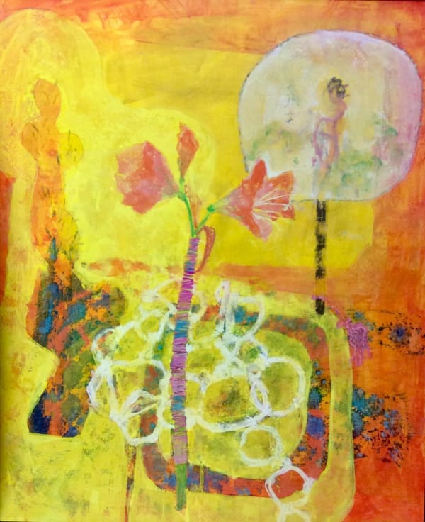 Janet Golphin RWS - Chinese Wallpaper with Kimono, 2025