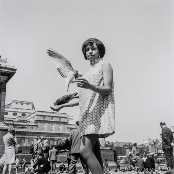 Erlin Ibreck at Trafalgar Square, 1966/67 2022, Digital Fibre Print, 70 × 70 cm