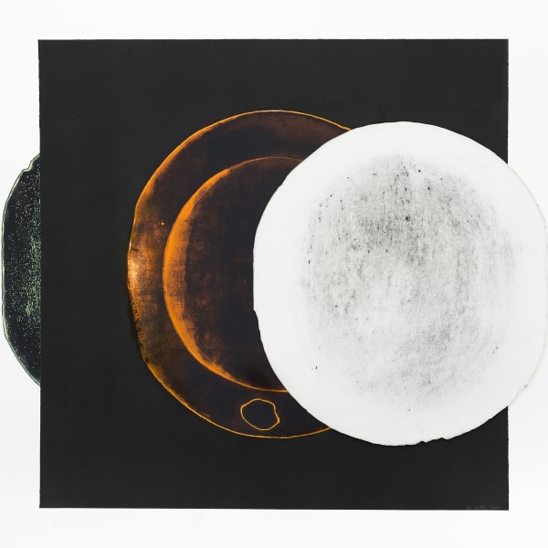 El Anatsui White Eclipse, 2016 Intaglio print with collage and chine-collé 98.5 x 98.5 cm