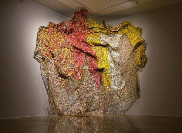 El Anatsui Rehearsal, 2015 Aluminum and copper wire 406 x 465 cm