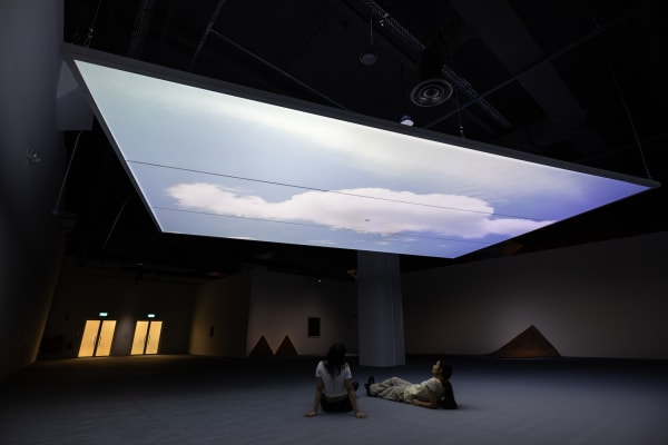 Installation view of Pratchaya Phinthong’s ‘Untitled (Singapore)’ (2014). ‘Pratchaya Phinthong: No Patents on Ideas’ at SAM at Tanjong Pagar Distripark....