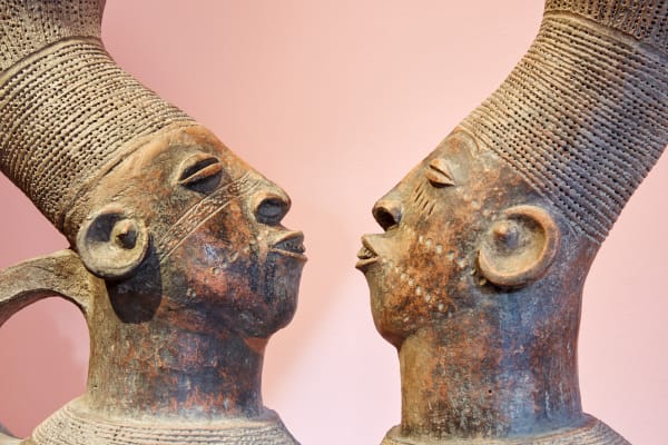 Detail Of Mangbetu Terracotta Vase