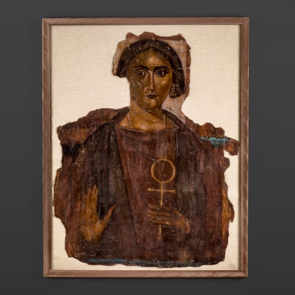 11 Funerary Shroud Of An Elite Matron 200 300 Ad Egypt Paint On Linen 75 0X60 0Cm