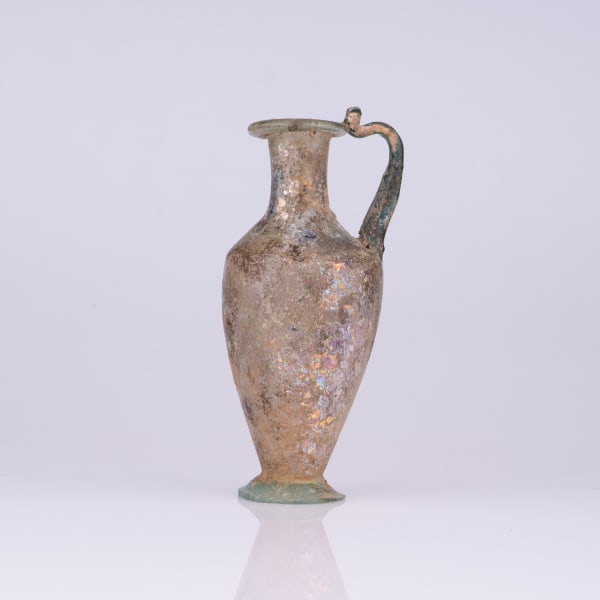 A fine Roman flacon with handle