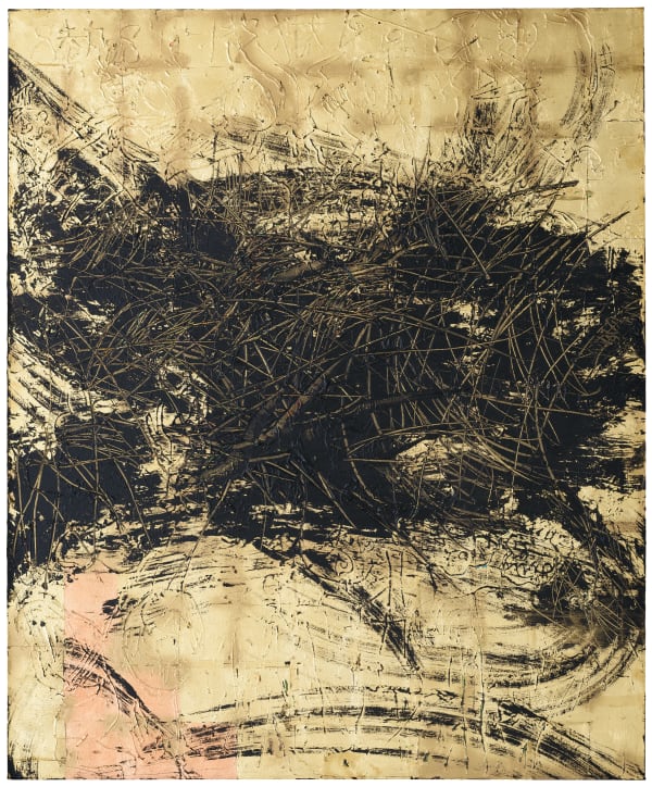Harlem Gold (#PHG11), 2016 Acrylic and gold leaf on canvas 182.9 x 152.4 cm; (72 1/8 x 60 in.)