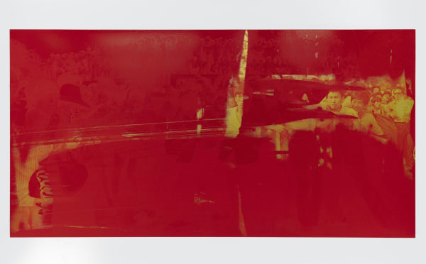 Hank Willis Thomas, Brick by Brick (Red on Gold on Red), 2018