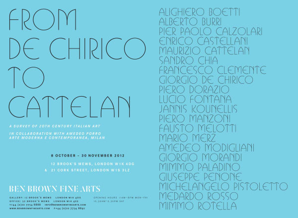 From De Chirico to Cattelan