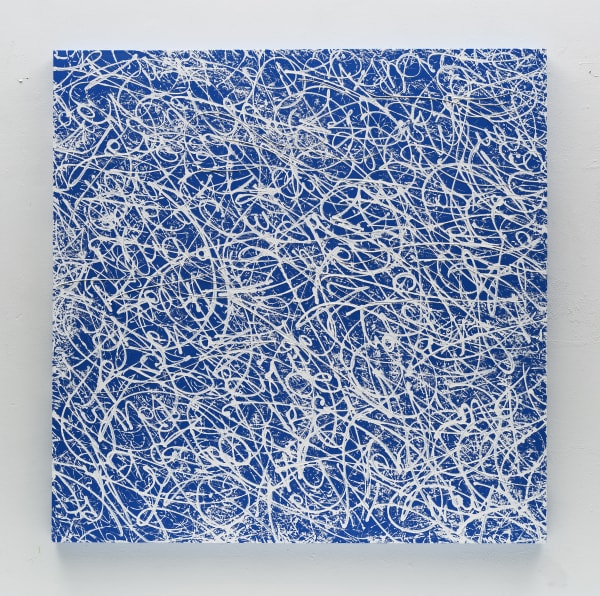 José Parlá - Negro, Rojo, Blanco, Azul, 2025