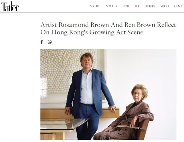 Artist Rosamond Brown And Ben Brown Reflect On Hong Kong's Growing Art Scene
