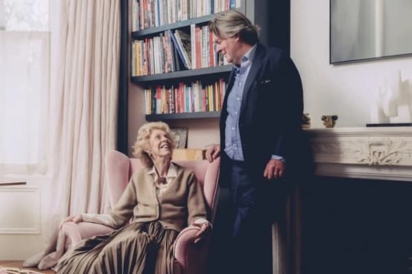 Ben and Rosamond Brown at Ben’s house in Notting Hill, London. Photo: Jack Orton