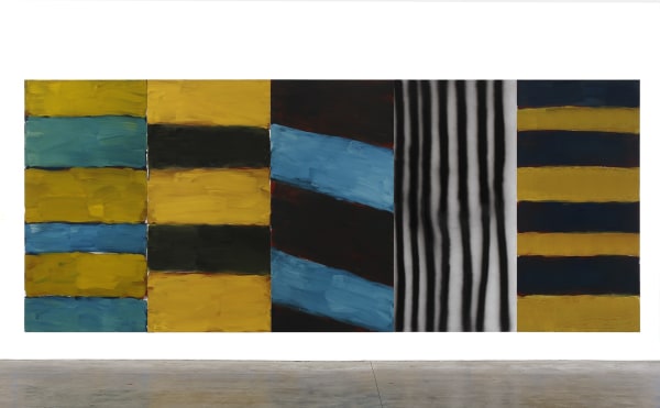 Sean Scully Full House, 2015 Oil and acrylic spray on aluminium 279.4 x 676.9 cm. (110 x 266.5 in.)