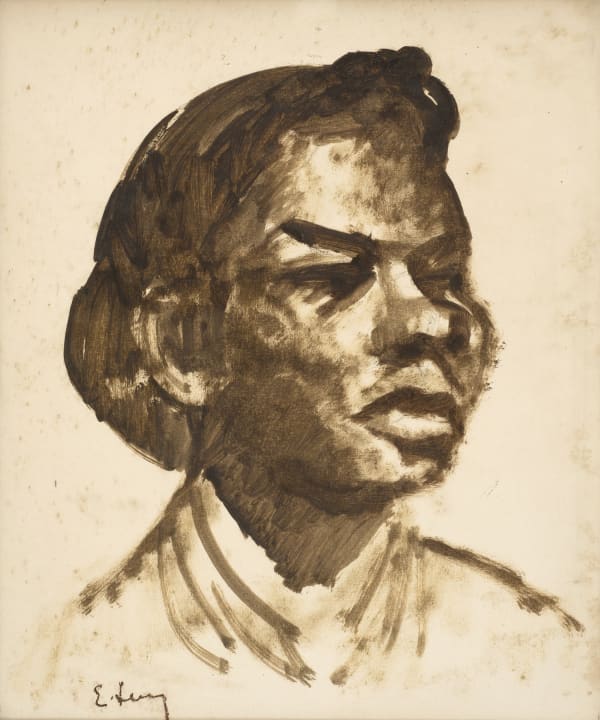 Head of a Girl by Emmanuel Levy