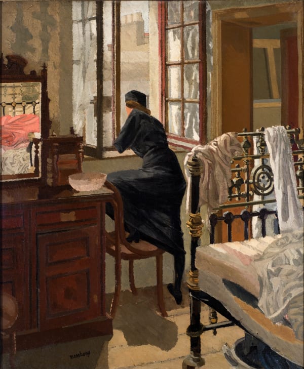 David Bomberg, Woman Looking through Window, 1911-12