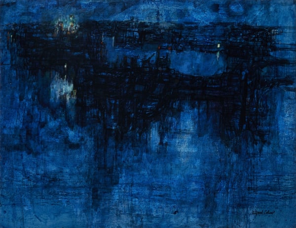 Docklands Night by Alfred Cohen