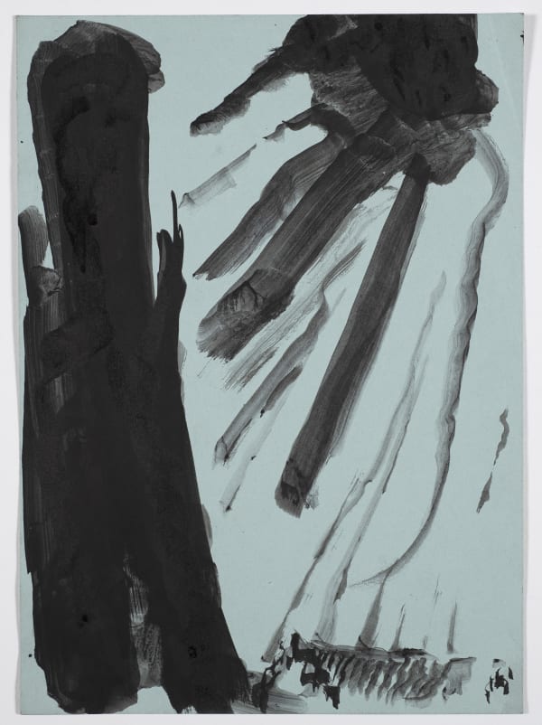 Bruges, 1948-49, ink on paper, 31 x 22.3cm. The Gustav Metzger Foundation