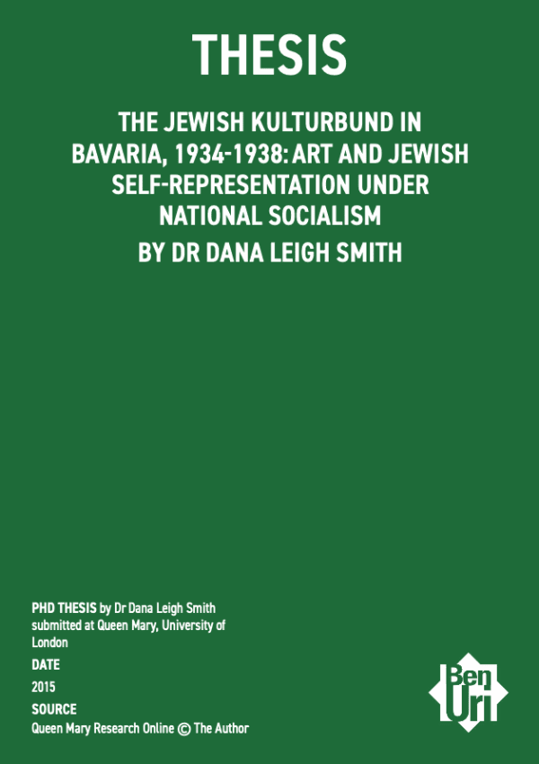 The Jewish Kulturbund in Bavaria, 1934-­1938 by Dr Dana Leigh Smith Read it here