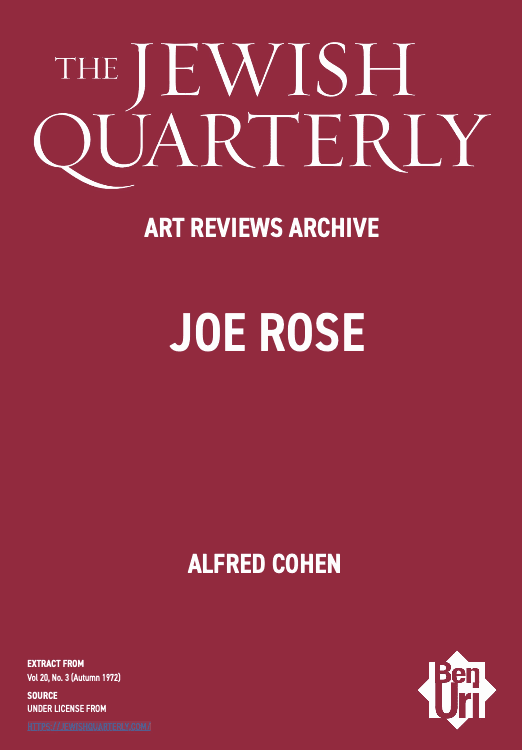 Joe Rose by Alfred Cohen read here