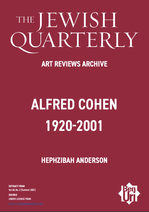 Alfred Cohen 1920-2001 Hephzibah Anderson Read Here