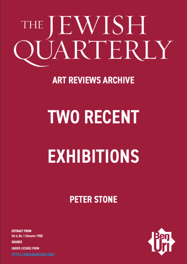 Two Recent Exhibitions by Peter Stone read here