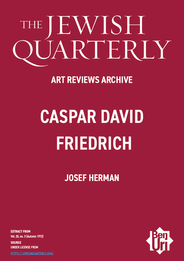 Caspar David Friedrich by Josef Herman read here