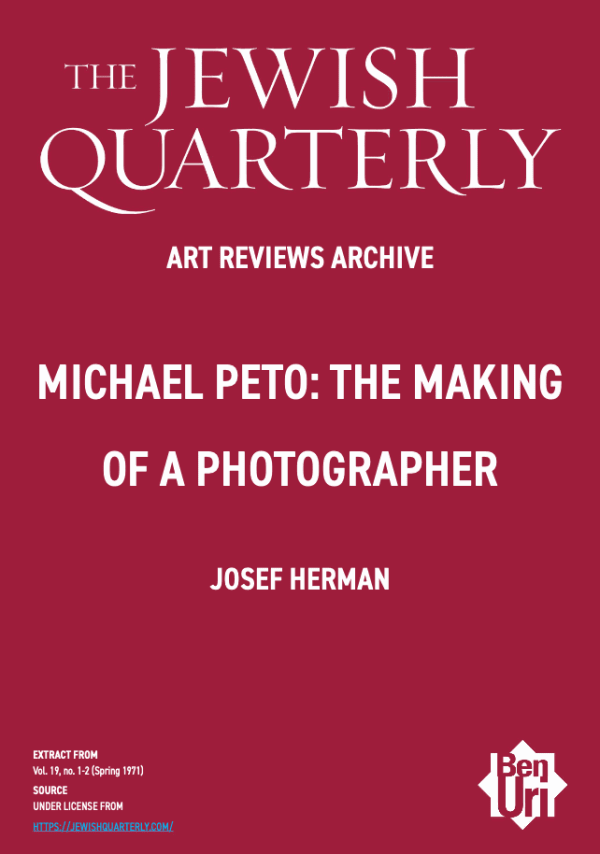 Michael Peto: The Making of a Photographer by Josef Herman read here