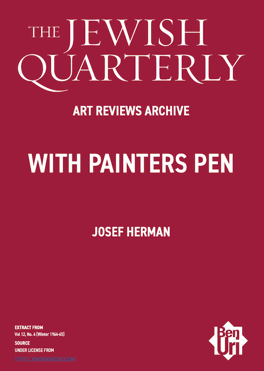 With Painters Pen by Josef Herman read here