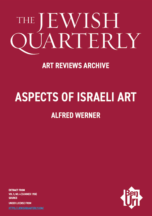 Aspects of Israeli Art by Alfred Werner read here