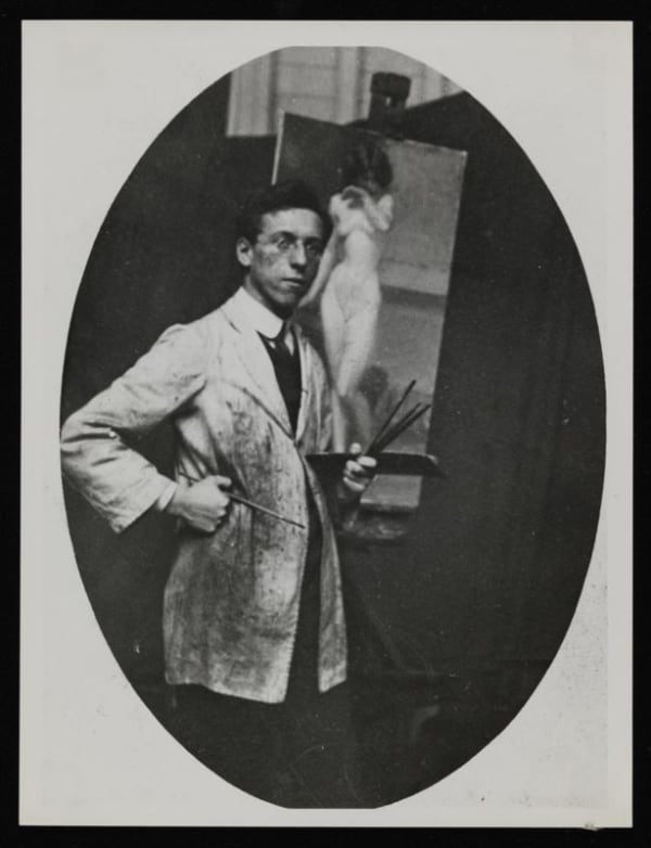 Bernard Meninsky - Bathers in a Landscape, c. 1930s-40s