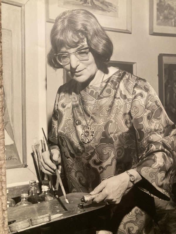 Lottie Reizenstein - Still Life with Fruit and Flowers, 1945