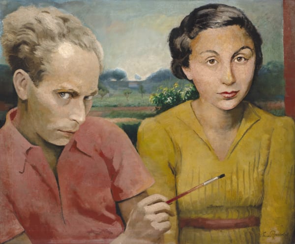 Ernest Neuschul - Zwei Figuren: Erste Fassung (Two Figures: First Version), 1948-9