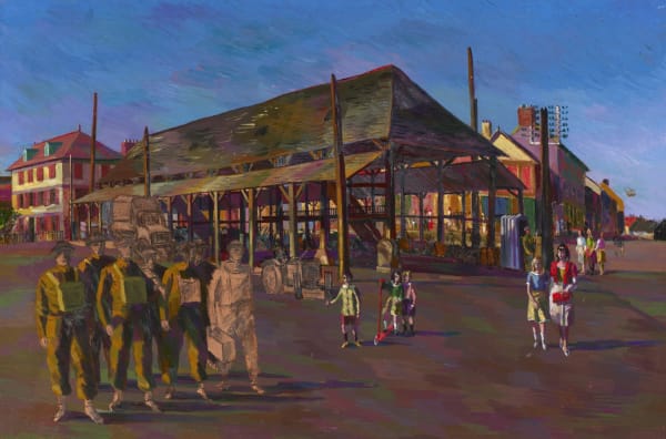 Soldiers in Town by Barnett Freedman