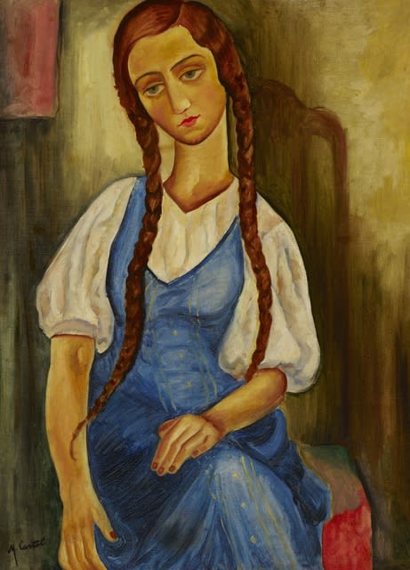 Portrait of a Girl by Moshe Castel