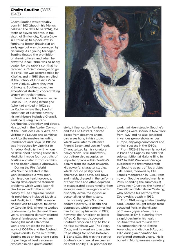 The Acquisition of Chaïm Soutine's La Soubrette by Ben Uri Part of the audio guide produced for Ben Uri Gallery 2015 Centenary. Listen