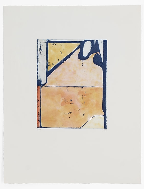 Richard Diebenkorn, Blue Loop, 1980, , 15 x 12 inches, Edition of 35