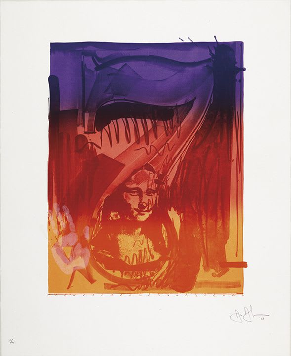 Jasper Johns Figure 7, from Color Numeral Series, 1969 Color lithograph on Arjomari paper Image: 28 x 22 1/2 inches Sheet: 38 x 31 inches Edition of 40